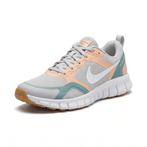 Womens Nike Flex Training & Running Shoes - Lightweight Mesh Sneakers, Grey/Peach/Teal